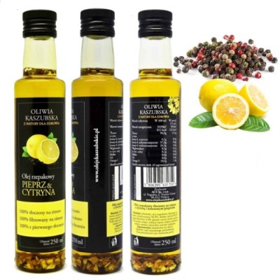 ACS OLEJ RZEPAKOWY TŁOCZONY NA ZIMNO PIEPRZ I CYTRYNA 250ml
