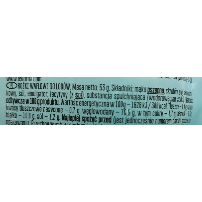 WAFLE WAFELKI DO LODÓW ROŻKI WAFLOWE 12szt 53G x14opak na 168 LODY! 0,74KG