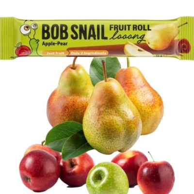 BOB SNAIL FRUIT ROLL LOOONG PRZEKĄSKA JABŁKO GRUSZKA 15G