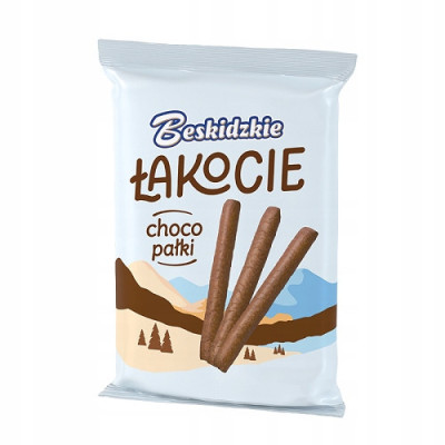 BESKIDZKIE ŁAKOCE CHOCO PAŁKI chrupki kukurydziane W CZEKOLADZIE 140G AKSAM