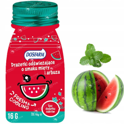 CUKIERKI DRAŻE ODŚWIEŻAJĄCE arbuz + mięta SORBITOL