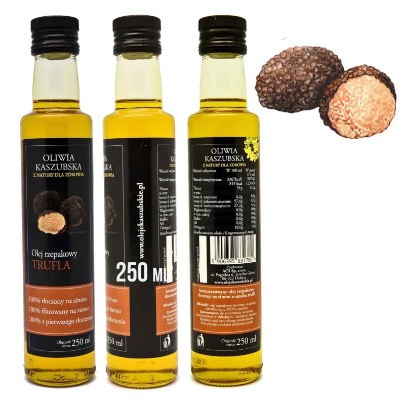 ACS OLEJ RZEPAKOWY TŁOCZONY NA ZIMNO TRUFLA Truflowy