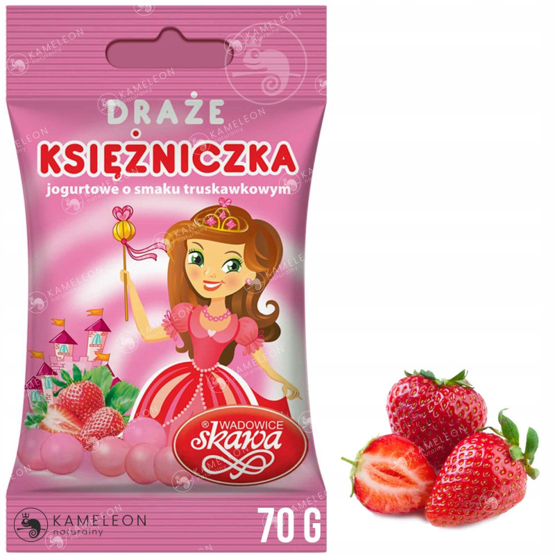 DRAŻE CUKIERKI słodycze SKAWA MIX RÓŻNYCH SMAKÓW 70G x8 560g  0,56KG