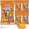 DRAŻE cukierki smak pomarańczowy APACZ SKAWA 70g x 5szt 350g 0,35KG