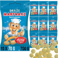 DRAŻE cukierki śmietankowe MARYNARZE Skawa 70g x10szt 700g 0,7KG