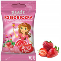 DRAŻE KSIĘŻNICZKA SKAWA jogurtowe TRUSKAWKOWE 70G