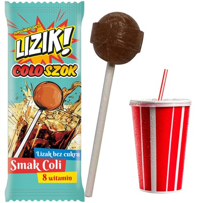 Starpharma LIZIK COLOSZOK lizak bez cukru smak COLA kola 8