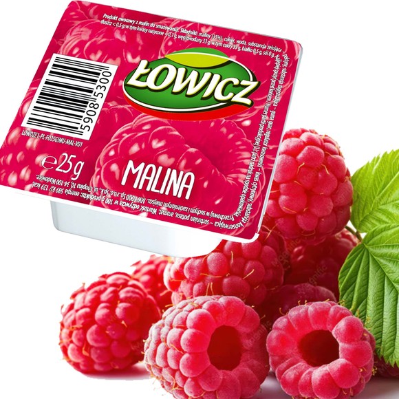 Łowicz PRZYSMAK OWOCOWY Z MALIN dżem konfitura malinowa