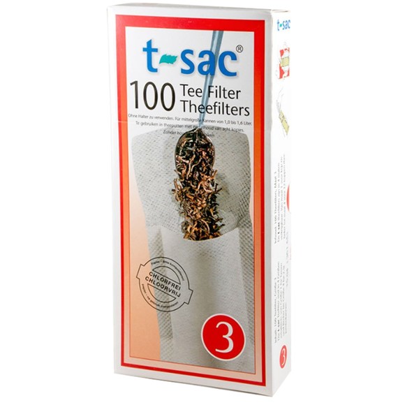 T-SAC FILTRY DO HERBATY papierowe ROZMIAR 3 - DUŻE 100szt