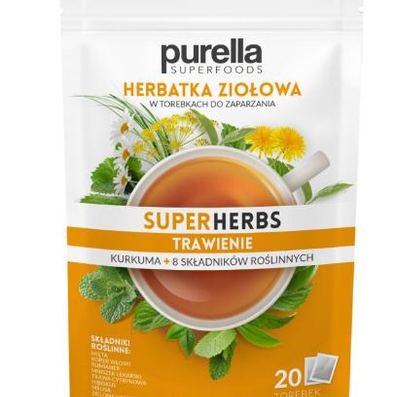 PURELLA SUPERHERBS herbata TRAWIENIE Mięta Kopr Rumianek