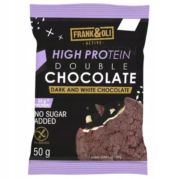 Frank&Oli CIASTKO PROTEINOWE Double Chocolate CZEKOLADA