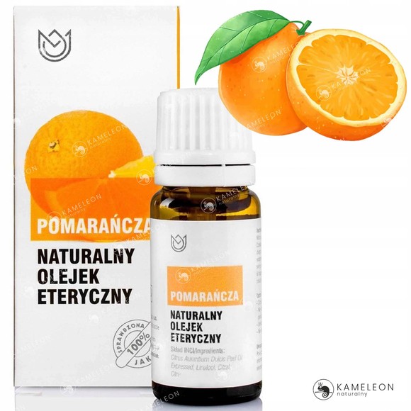 Naturalny OLEJEK ETERYCZNY POMARAŃCZA 10ml cytrusowy