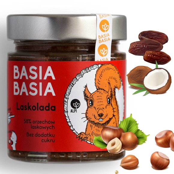 BASIA BASIA Krem Pasta CHAŁWOLADA SEZAM DAKTYLE SÓL bez