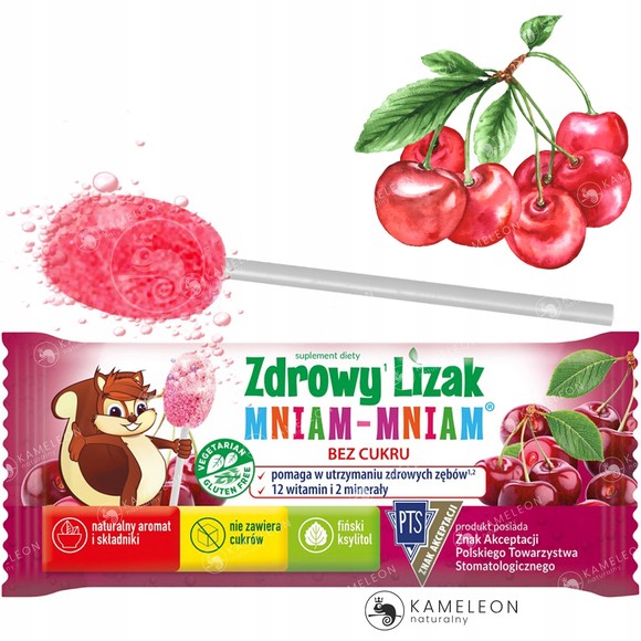 Strapharma ZDROWY LIZAK wiśnia WIŚNOWY bez cukru z