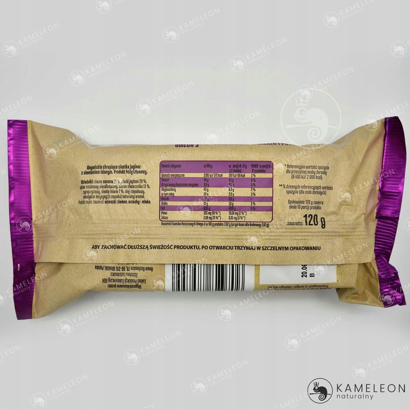 BOX CIASTECZKA 120g JAGLANE siemię sezam słonecznik