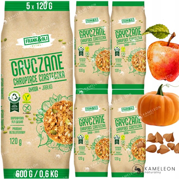 BOX CIASTECZKA 120g GRYCZANE jabłko dynia wegańskie