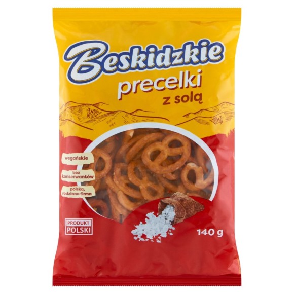 BESKIDZKIE PRECELKI Z SOLĄ 140G wegańskie bez konserwantów