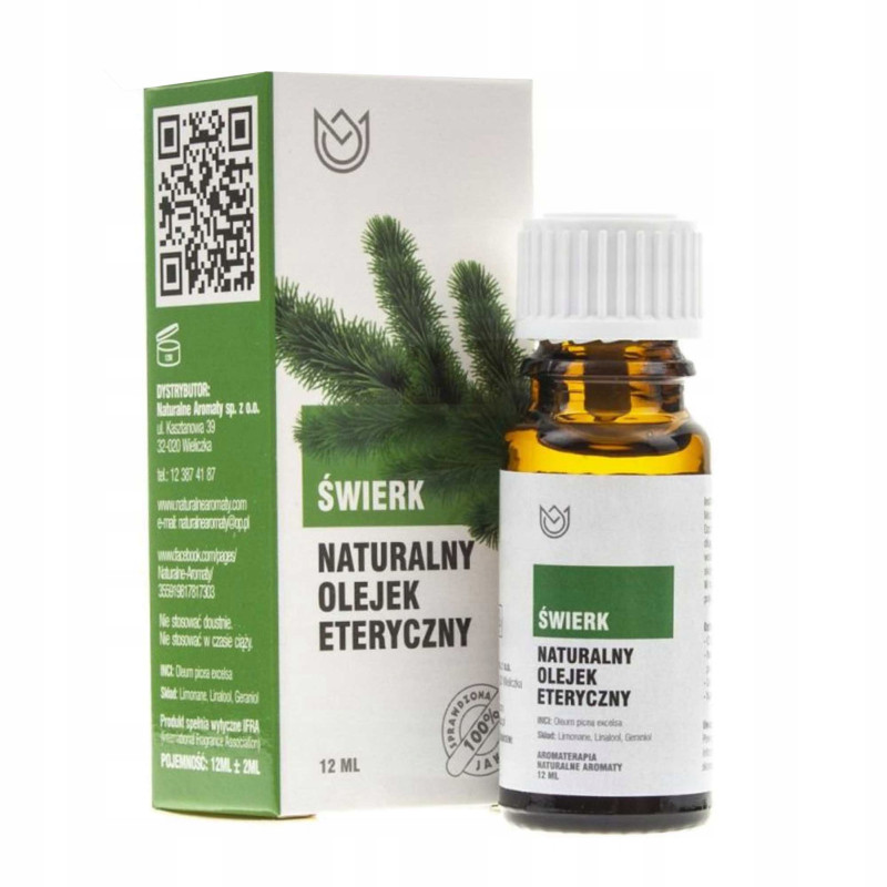 NATURALNY OLEJEK ETERYCZNY ŚWIERK 10ml