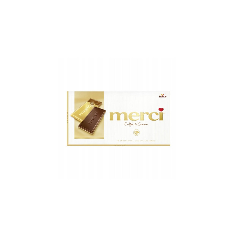 MERCI CZEKOLADA KAWOWO-ŚMIETANKOWA Kawowa Śmietankowa STORCK 4x 25g 100g