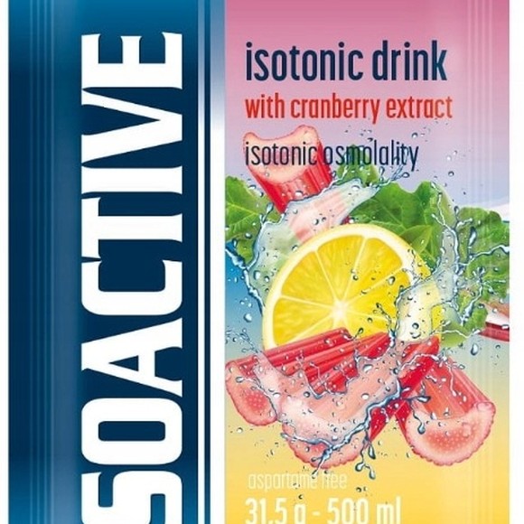 ISOACTIVE Izotonik RABARBAR CYTRYNA  31,5g 1 sztuka nr18