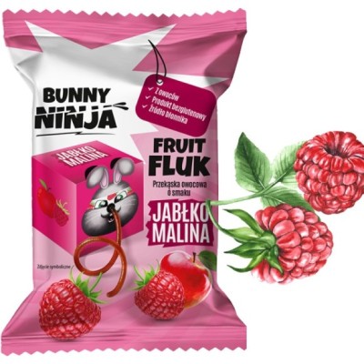 BUNNY NINJA przekąska owocowa FRUIT FLUK bez cukru smak