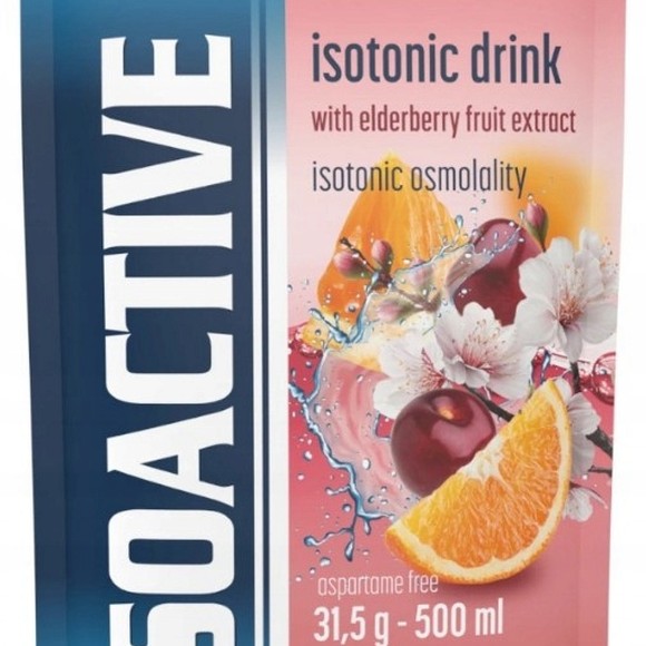 ISOACTIVE Izotonik WIŚNIA z POMARAŃCZĄ 31,5g 1 sztuka nr12