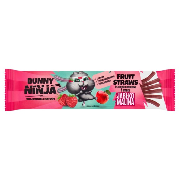 BUNNY NINJA przekąska owocowa JABŁKO MALINA 16G