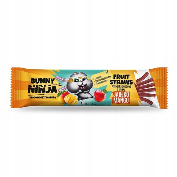 BUNNY NINJA przekąska owocowa JABŁKO MANGO 16G