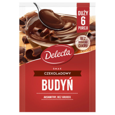 BUDYŃ CZEKOLADOWY CZEKOLADA duży 64g na 6 PORCJI bez dodatku cukru Delecta