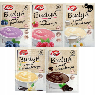 BUDYŃ I BUDYŃ NA SZYBKO mix SUPER RÓŻNYCH SMAKÓW 5szt BEZ GLUTENU CELIKO