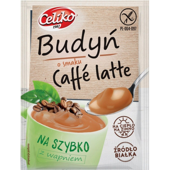 BUDYŃ Na Szybko CAFFE LATTE z wapniem BEZ GLUTENU 37g Celiko BUDYŃ Na Szybko CAFFE LATTE z wapniem BEZ GLUTENU 37g Celiko