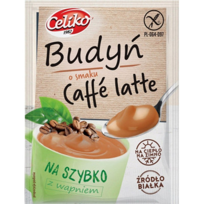 BUDYŃ Na Szybko CAFFE LATTE z wapniem BEZ GLUTENU 37g Celiko