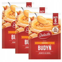 BUDYŃ SMAK KRÓWKI KRÓWKOWY 64g na 6 PORCJI bez dodatku cukru Delecta x3