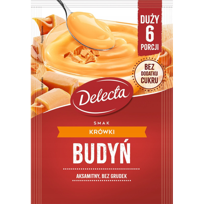 BUDYŃ SMAK KRÓWKI KRÓWKOWY 64g na 6 PORCJI bez dodatku cukru Delecta x3