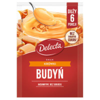 BUDYŃ SMAK KRÓWKI KRÓWKOWY duży 64g na 6 PORCJI bez dodatku cukru Delecta