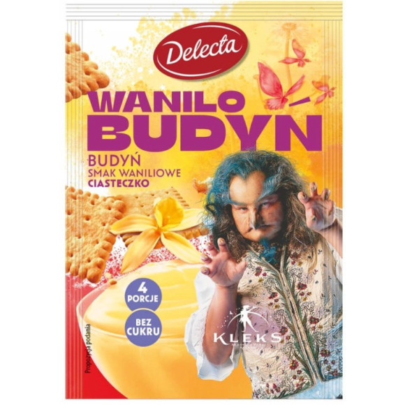 WANILO BUDYŃ o smaku WANILIOWE CIASTECZKO BEZ CUKRU na 4 porcje PAN KLEKS WANILO BUDYŃ o smaku WANILIOWE CIASTECZKO BEZ CUKRU na 4 porcje PAN KLEKS