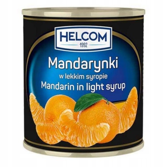 Helcom MANDARYNKA MANDARYNKI W LEKKIM SYROPIE puszka 312g
