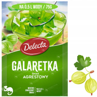 Delecta GALARETKA AGRESTOWA smak agrestowy 75g