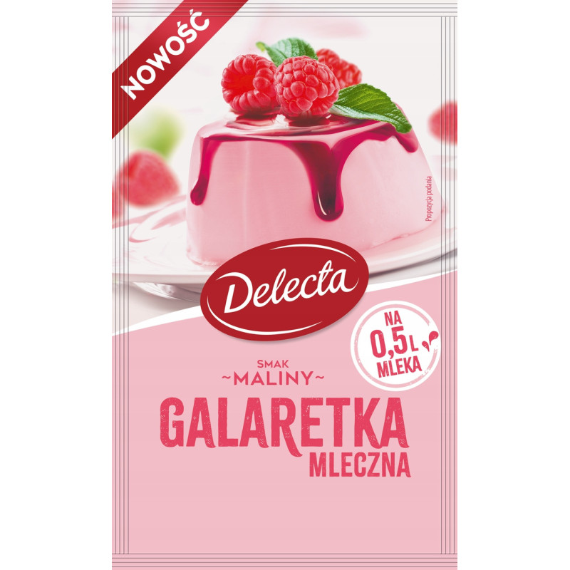 DELECTA GALARETKA GALARETKI mix aż 10 SMAKÓW!! MLECZNA i KLASYCZNA OWOCOWA