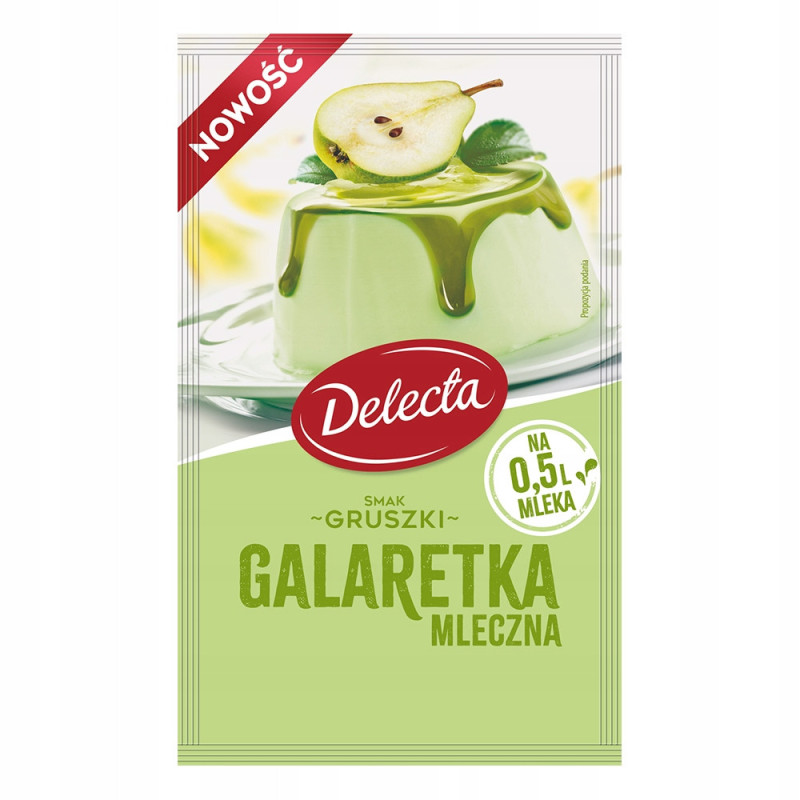 DELECTA GALARETKA GALARETKI mix aż 10 SMAKÓW!! MLECZNA i KLASYCZNA OWOCOWA