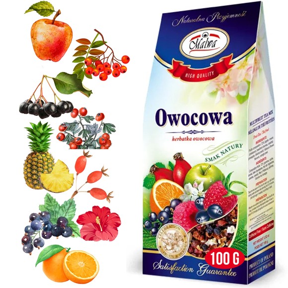 Malwa HERBATA OWOCOWA OWOCE LEŚNE SUSZ jabłko jarzębina