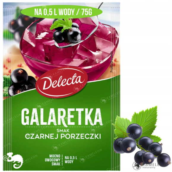 Delecta GALARETKA PORZECZKOWA czarna porzeczka 70g