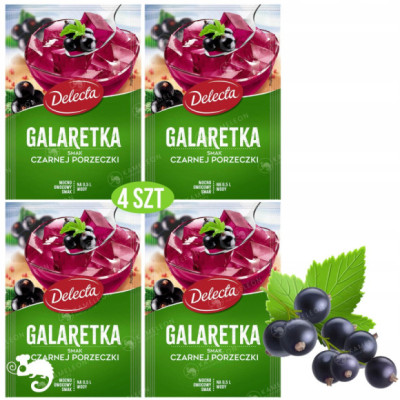 Delecta GALARETKA PORZECZKOWA czarna porzeczka x4