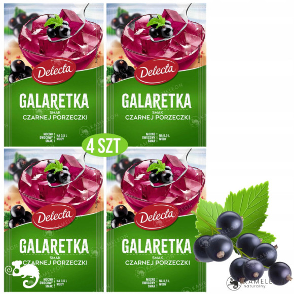 Delecta GALARETKA PORZECZKOWA czarna porzeczka x4