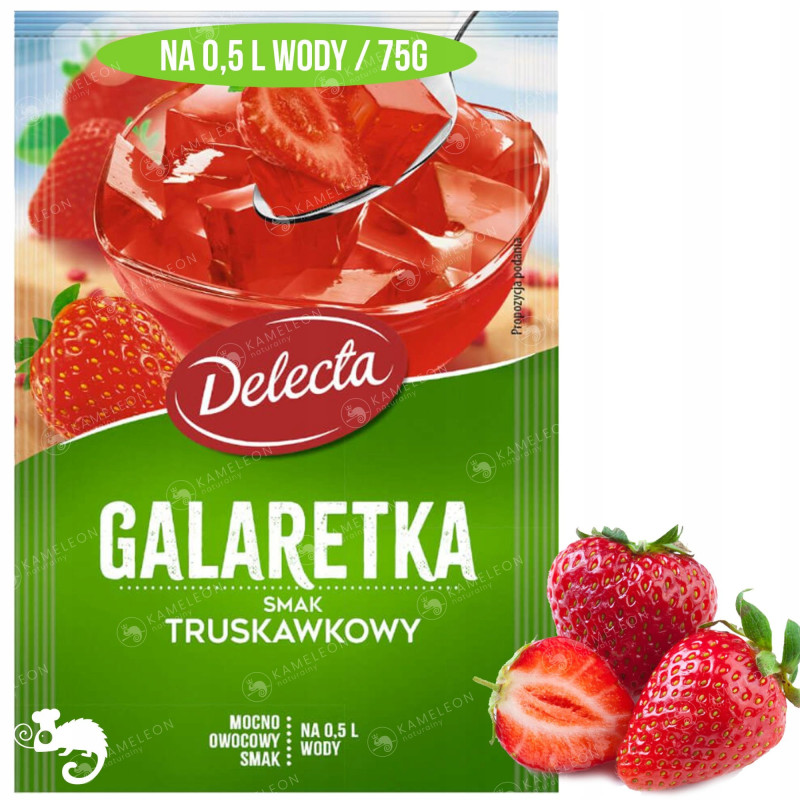 Delecta GALARETKA TRUSKAWKOWA smak truskawkowy 75g