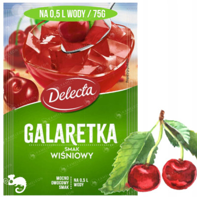 Delecta GALARETKA WIŚNIOWA smak wiśniowy 75g