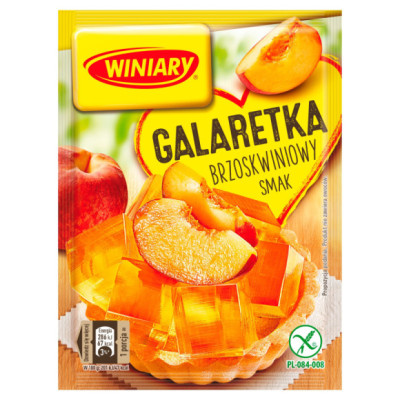 GALARETKA BRZOSKWINIOWA kolor POMARAŃCZOWA bez glutenu 71g WINIARY