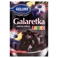 GALARETKA OWOCOWA smak FRUGO CZARNE Winogrono Pitahaya Cytryna GELLWE 72g
