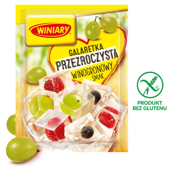 GALARETKA PRZEZROCZYSTA smak WINOGRONOWY WINOGRONO bez glutenu 71g WINIARY GALARETKA PRZEZROCZYSTA smak WINOGRONOWY WINOGRONO bez glutenu 71g WINIARY