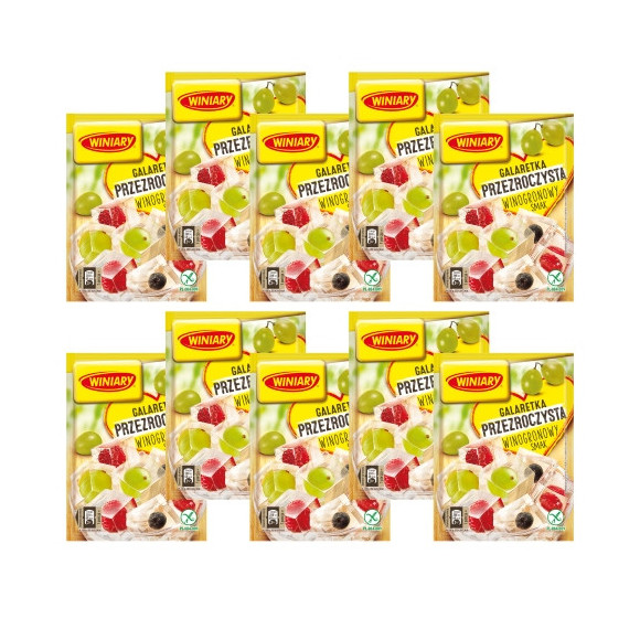GALARETKA PRZEZROCZYSTA smak WINOGRONOWY WINOGRONO bez glutenu 71g WINIARY GALARETKA PRZEZROCZYSTA smak WINOGRONOWY WINOGRONO bez glutenu 71g WINIARY